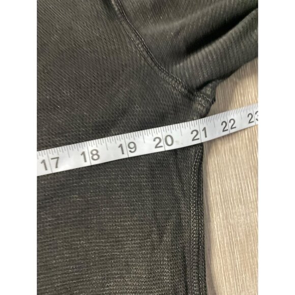 Calvin Klein Jeans Black Thermal Elbow Patch Crew Neck Pullover Shirt Sz L - Picture 8 of 10